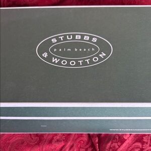 Stubbs & Wootton Dark Green Box with White Logo